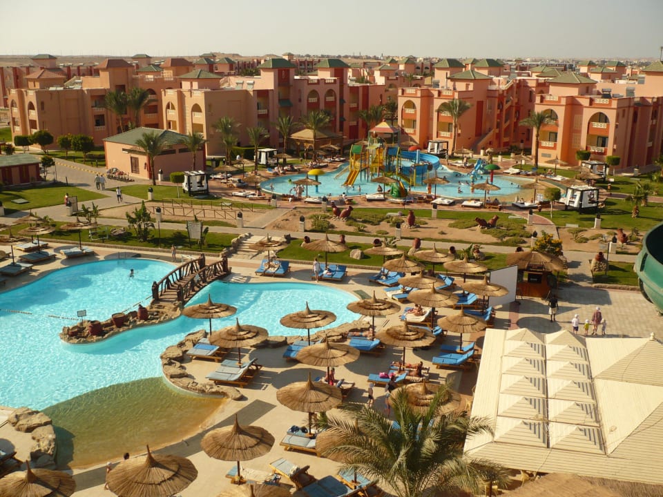 Hotelanlage von oben Pickalbatros Aqua Park Resort - Hurghada