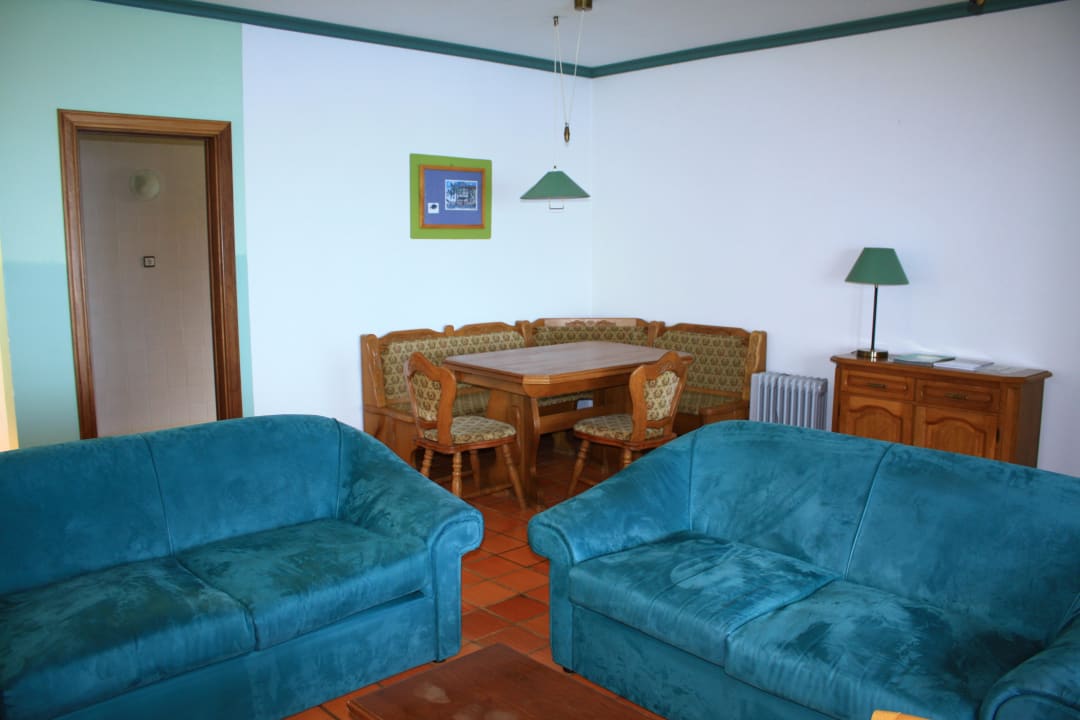 Wohnzimmer des Bungalows Nr. 5003 Hotel Jardim Atlantico