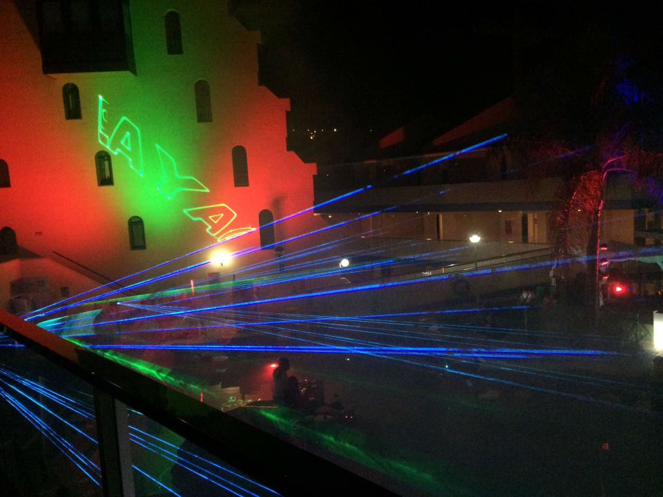 Animation Lasershow Pool Playa Olid Suites & Apartments