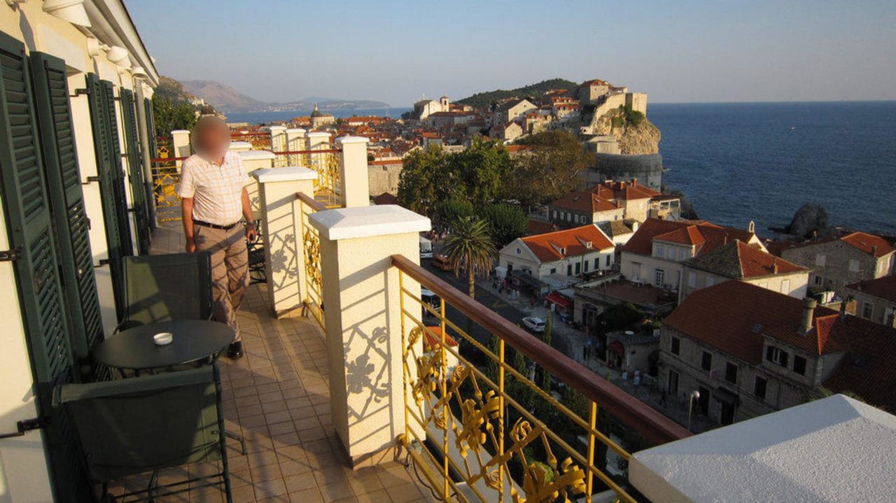 Terrace of executive lounge Hilton Imperial Dubrovnik