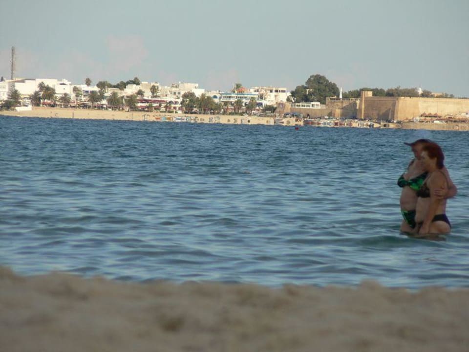 Blick vom Strand auf Hammameth The Orangers Beach Resort and Bungalows