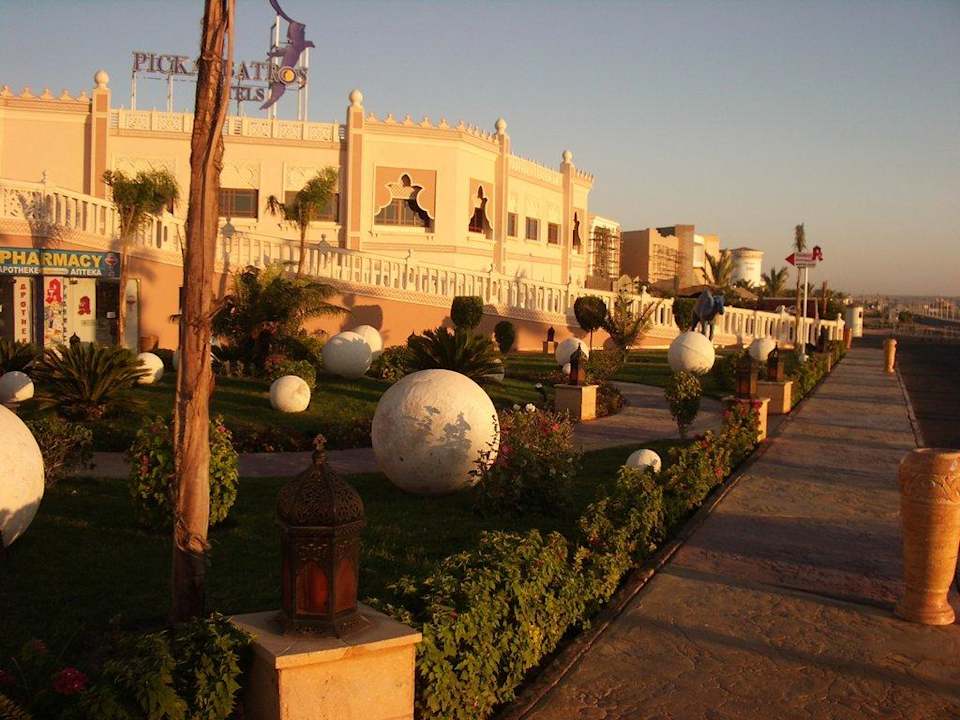 Blick zur Straße Pickalbatros Palace Resort