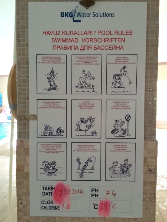 Baderegeln mit Humor Seaden Sea World Resort & Spa