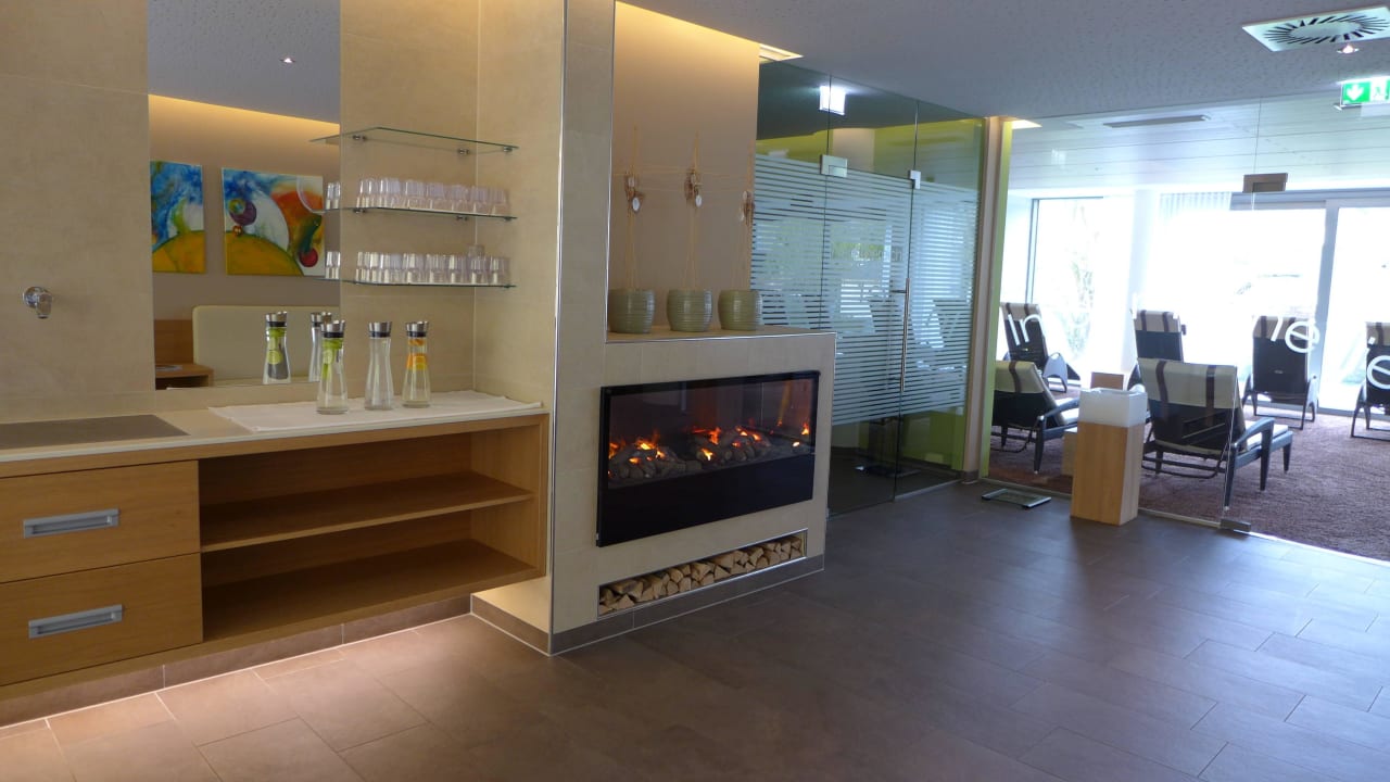 Im Sauna-Ruhebereich Dorfhotel Fasching