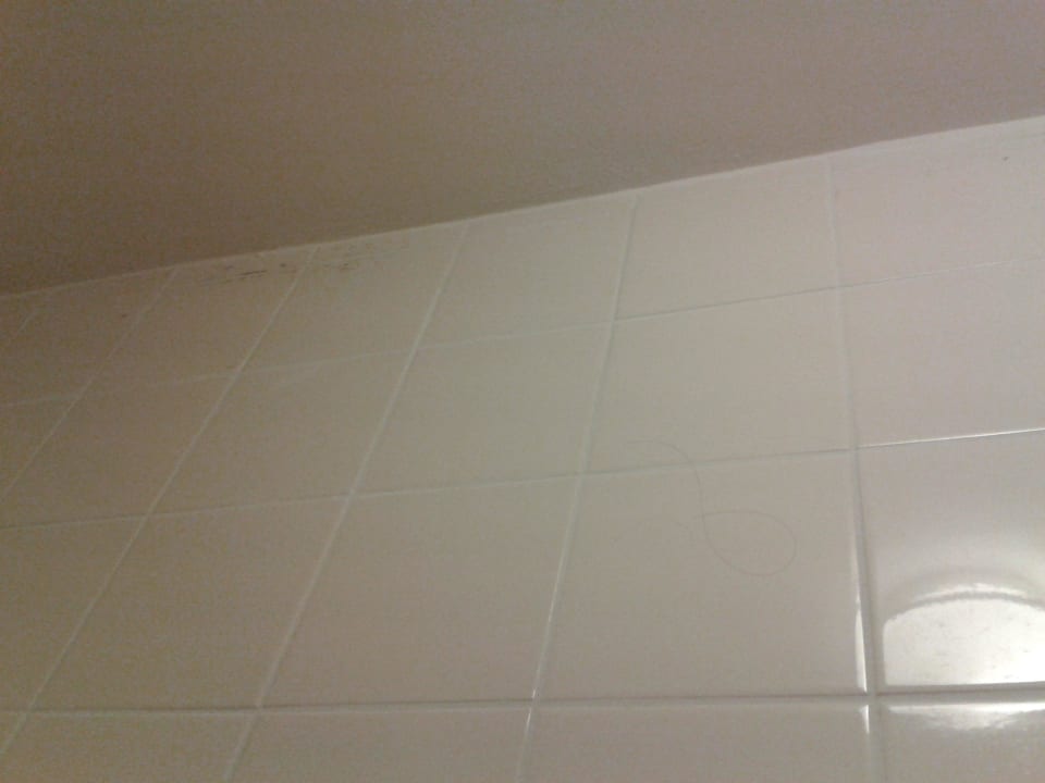 Haare im Bad an der Wand Hotel Clairefontaine