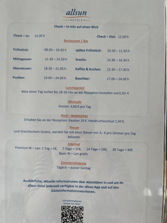 Sonstiges allsun Hotel Carolina Mare