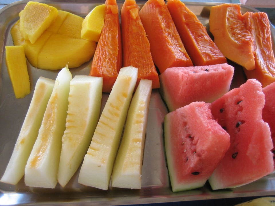 tropische Früchte zum Frühstück Posada Entre as Águas