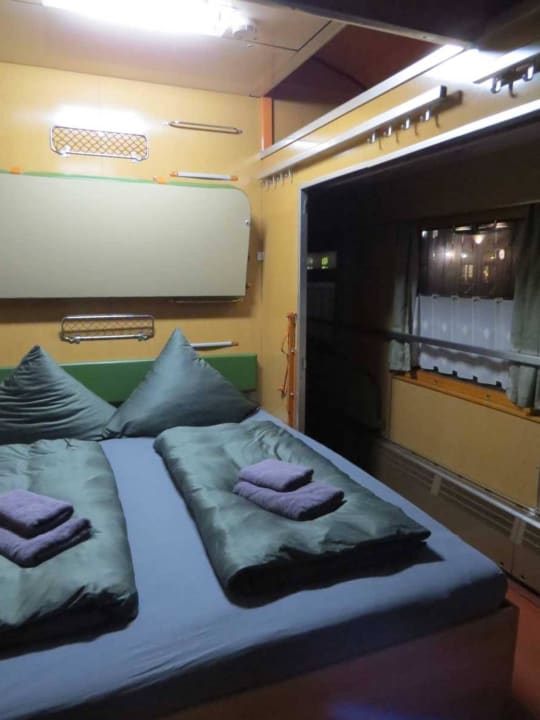 Doppelzimmer, Schlafbereich Hotel Bahnhof Rehagen