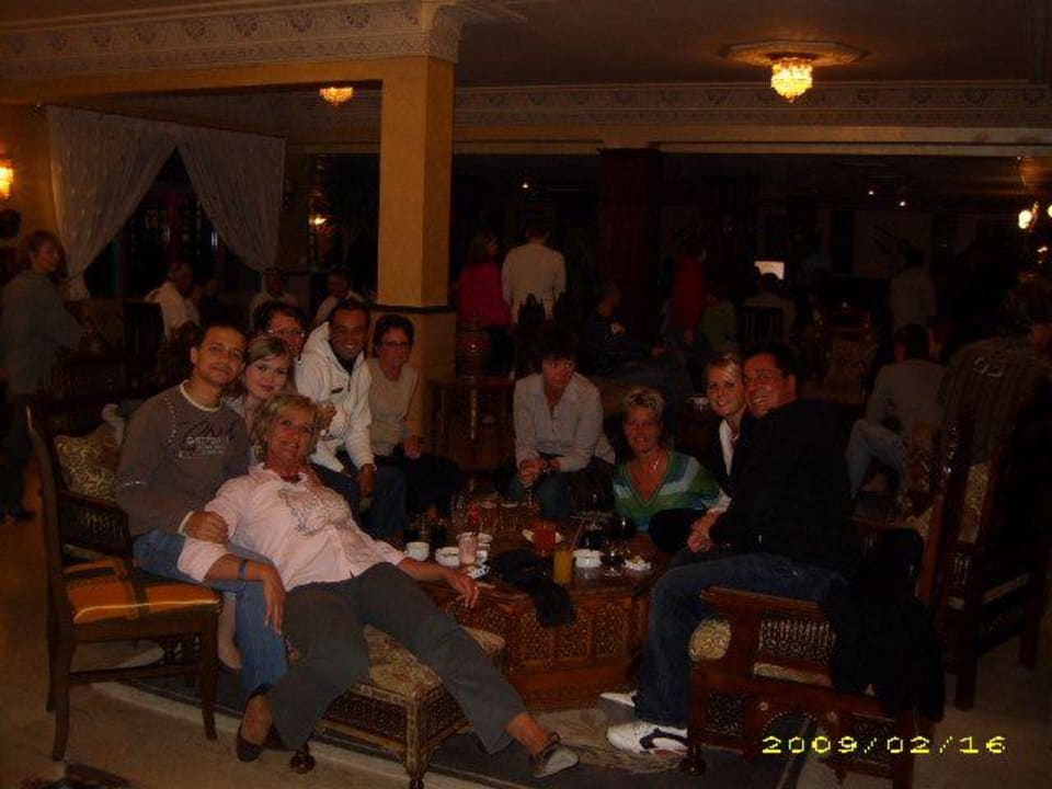 Abends in der Lobbybar Pickalbatros Alf Leila Wa Leila Resort - Neverland Hurghada