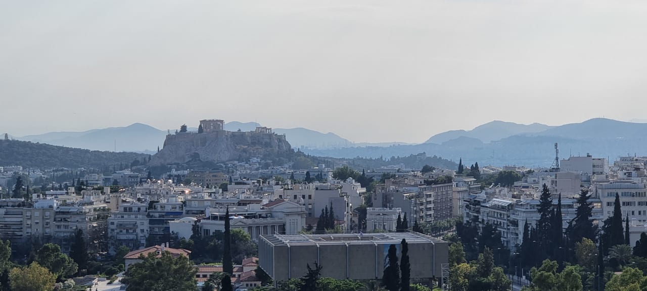 Ausblick Hilton Athens