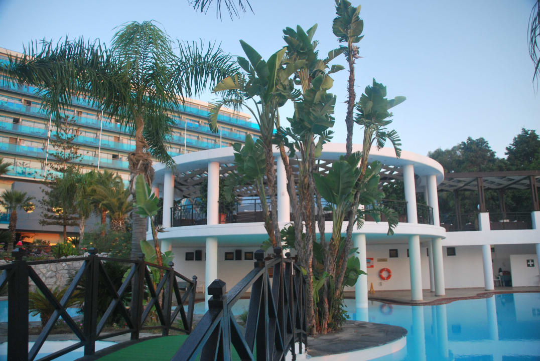 Blick vom Pool aufs Hotel Hotel Calypso Beach