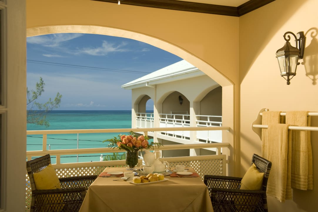 Aussicht vom Balkon Sandals Inn - Adults only