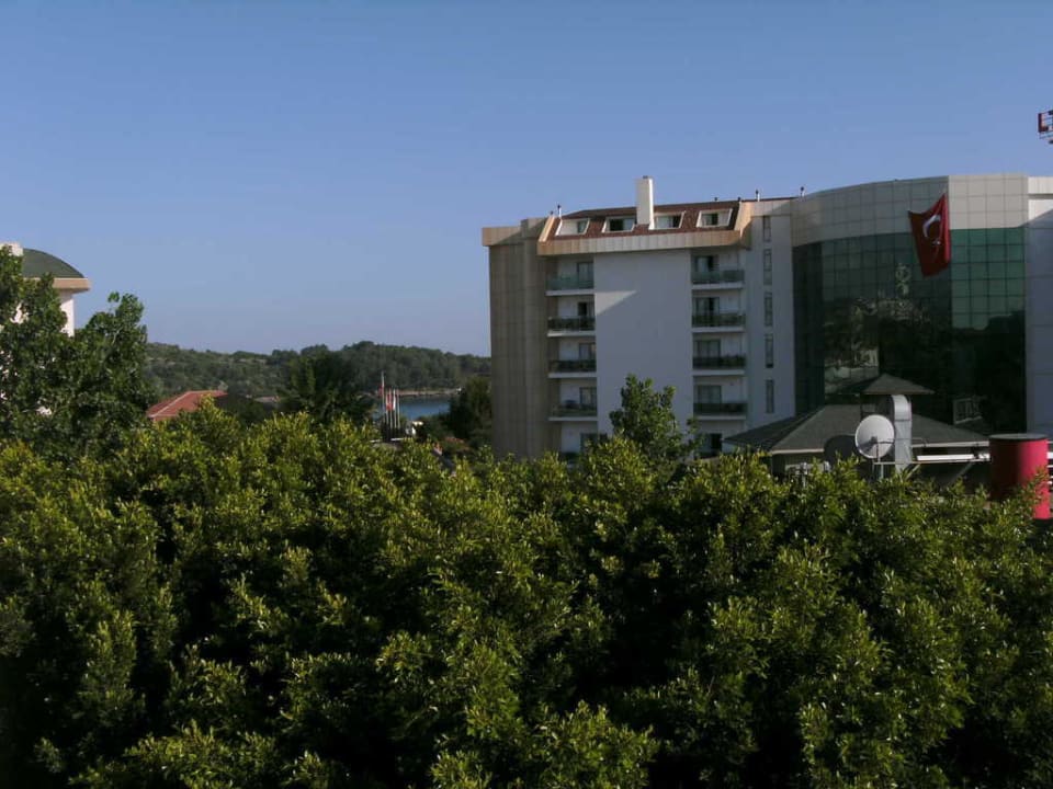 Ausblick von Zimmer auf die Halbinsel Hotel Gardenia Beach