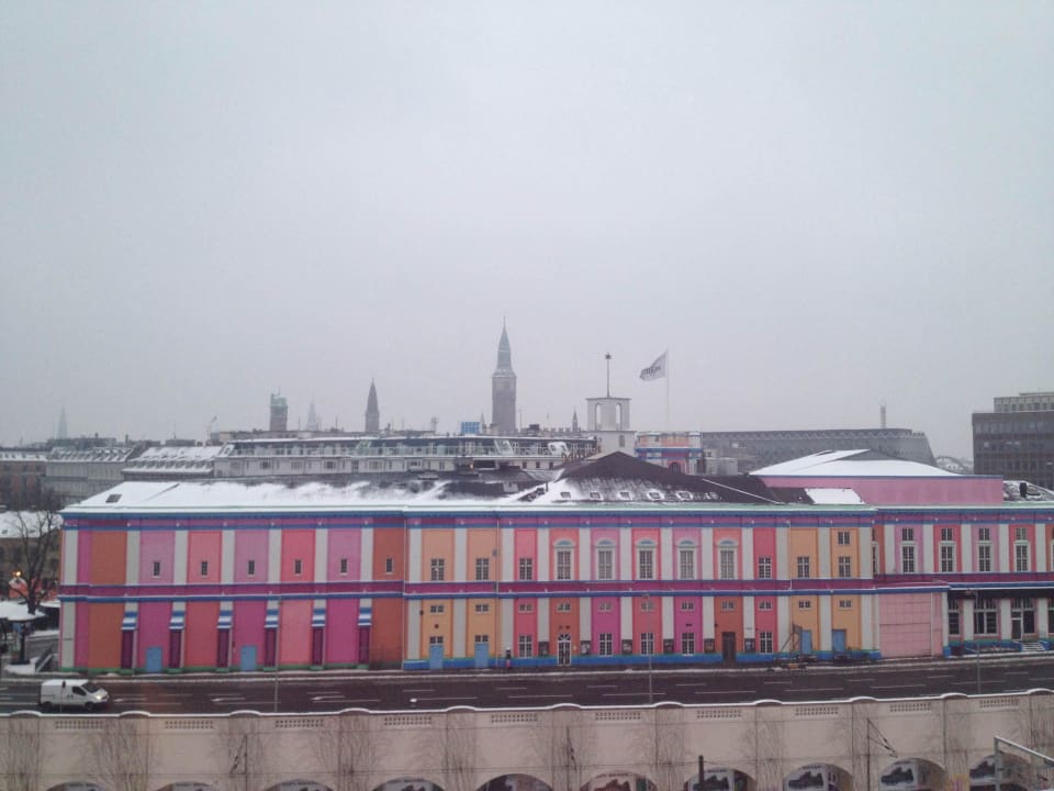 View straight out of our room with the city hall ProfilHotels Mercur Hotel