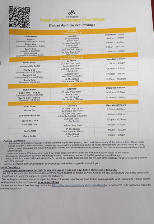 Gastro JA Beach Hotel