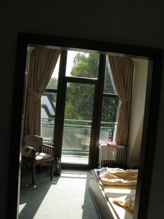 Blick aus einem Appartement-Zimmer Amber Hotel Bavaria