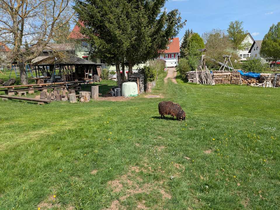 Gartenanlage Ferienbauernhof Hirschfeld