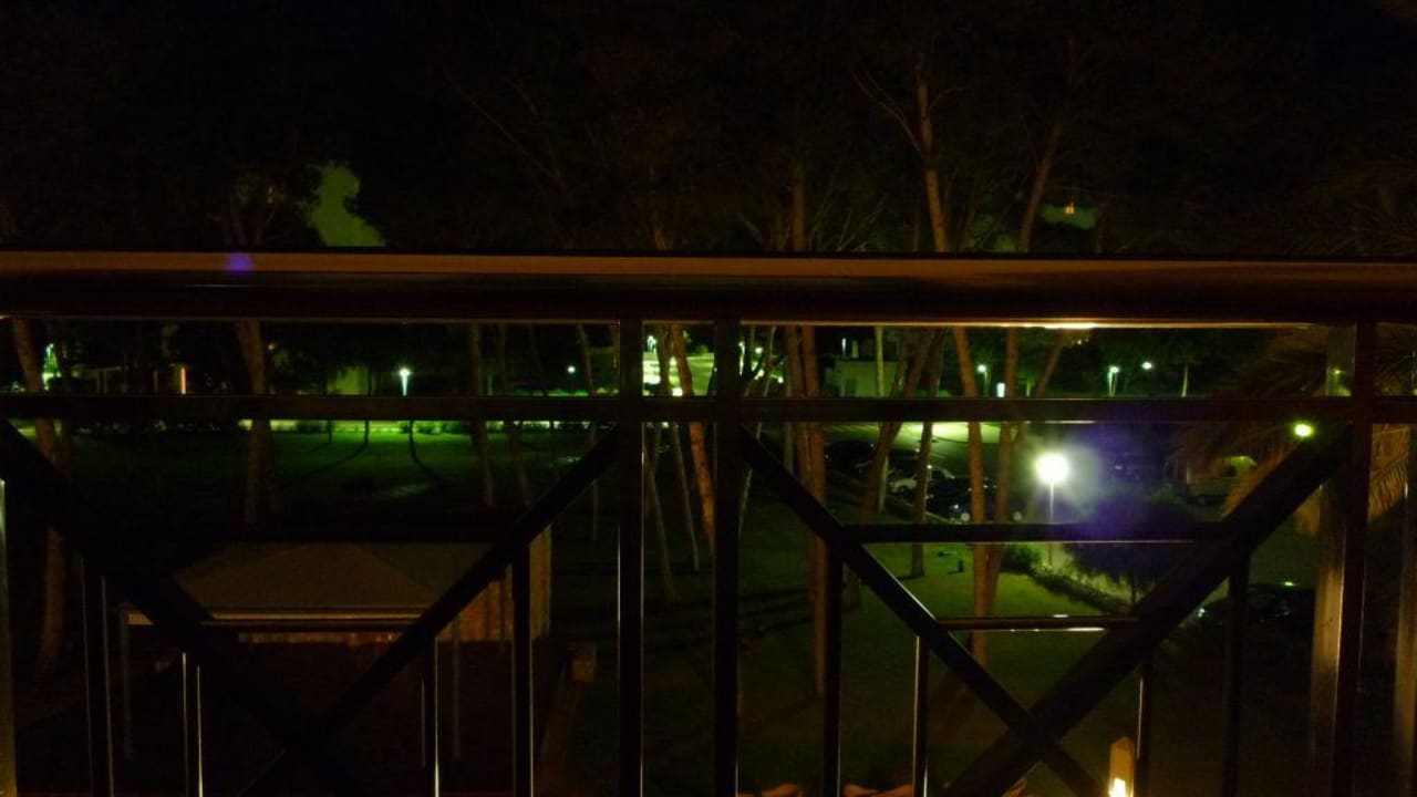Ausblick vom Balkon bei Nacht Hipotels Hipocampo Palace & Spa