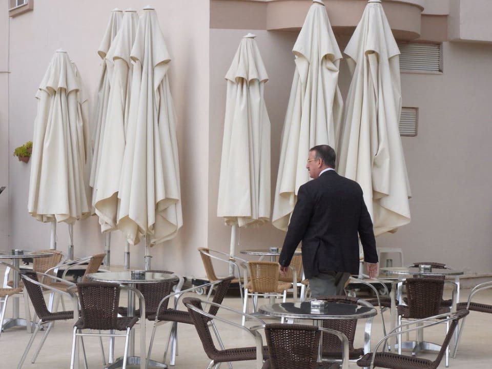 Der Chef auf seiner täglichen Inspektionsrunde Hotel Royal Garden Beach