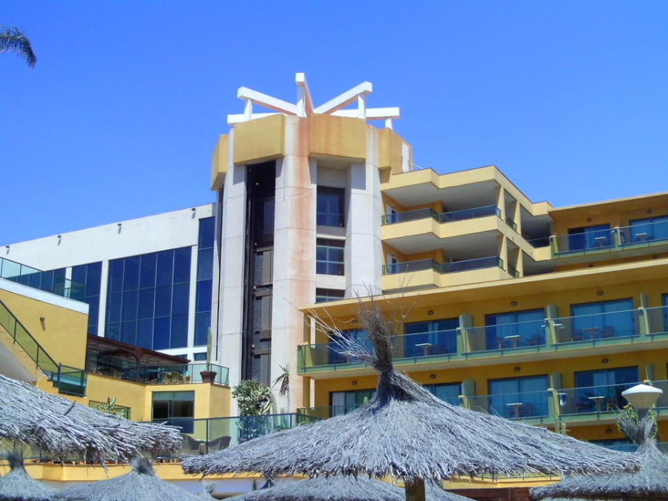 Rückansicht Hotel, Außenlifts SBH Club Paraiso Playa