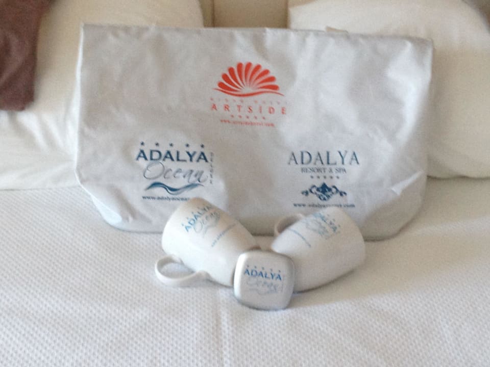 Kleine Präsente vom Hotel Adalya Ocean Deluxe