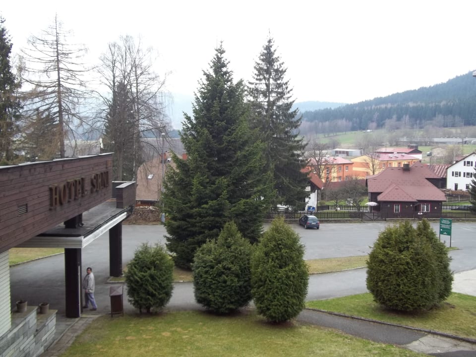 Blick vom Balkon  Hotel Srni