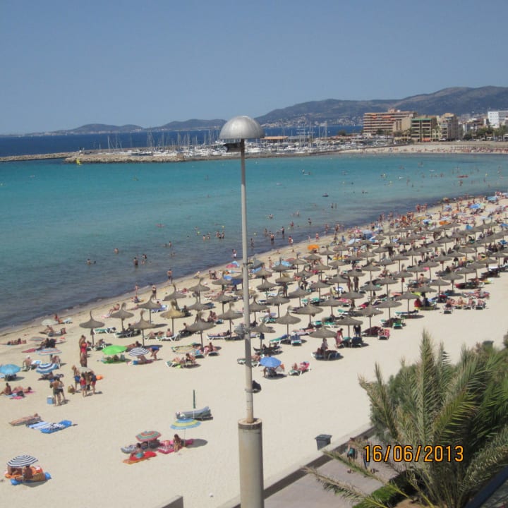 Blick vom vierten Stock Hotel Edén Palma Playa - Adults Only