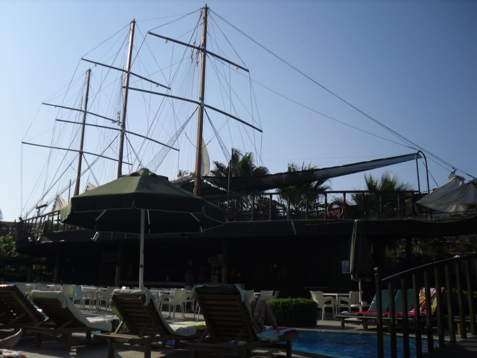 Blick auf das Fisch-Restaurant Can Garden Resort