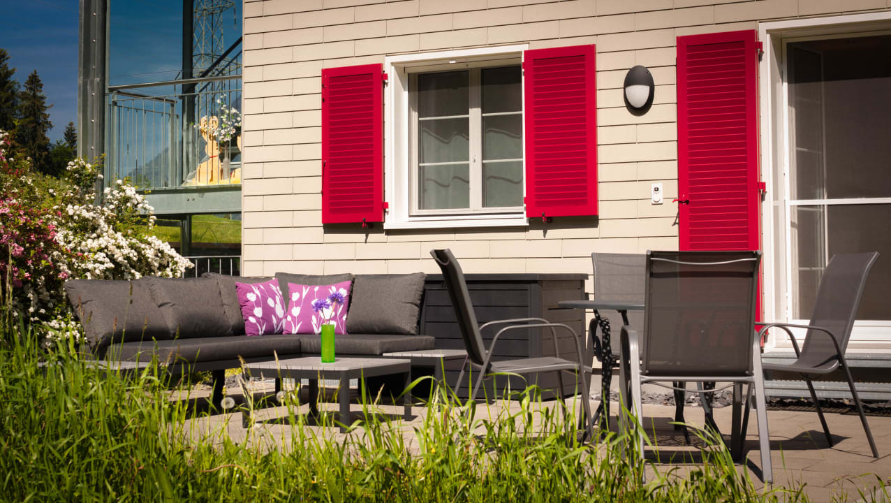 Gartenanlage Ferienhaus Stockli