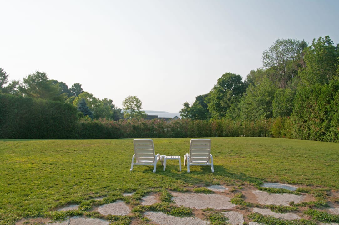 View of Lake Charlevoix from Hotel Courtyard Charlevoix Inn & Suites, SureStay Collection by Best Western