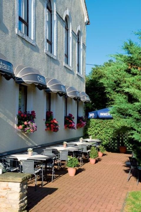 Garten Terrasse Hotel Erblehngericht Papstdorf
