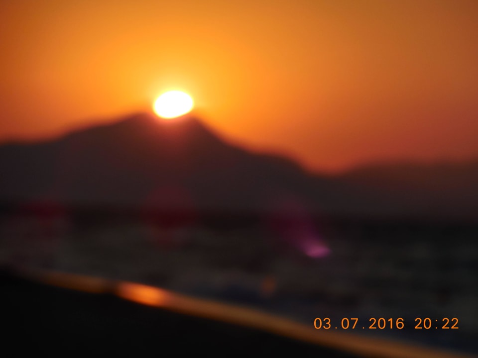 Sonnenuntergang, Blick vom Strand Hotel Tropical Sol