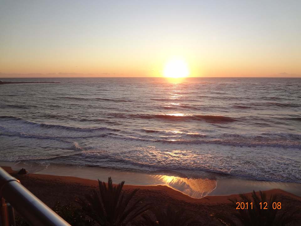 Von unserem Balkon Aska Hotel Just in Beach