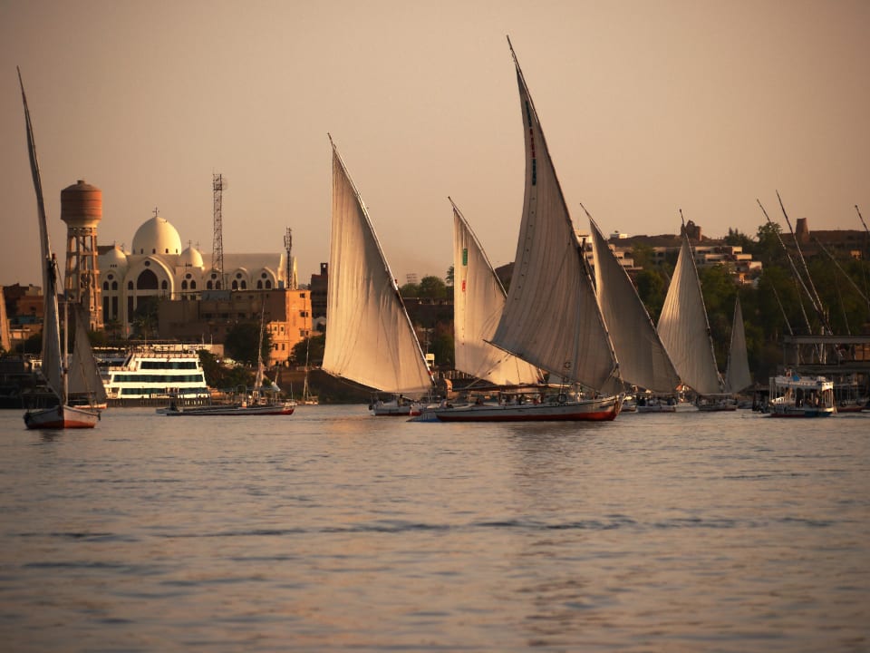 Romantische Fahrten mit der Feluke Philae Hotel Assuan