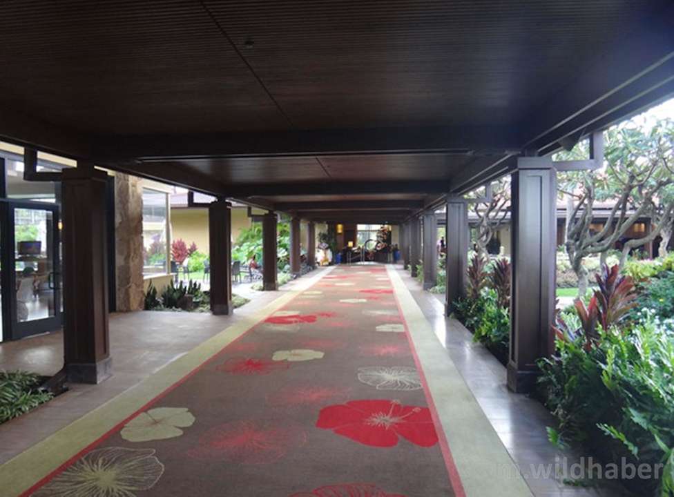 Eingangsbereich nach der Lobby Hotel Sheraton Kauai