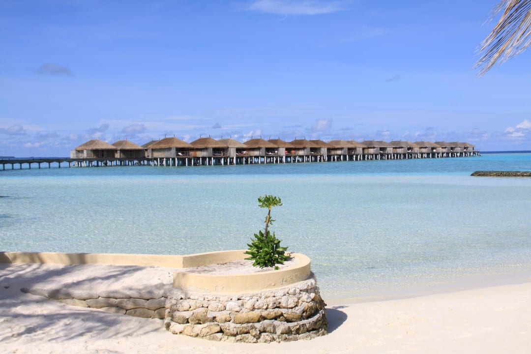 Aussicht vom Strand Constance Moofushi Maldives
