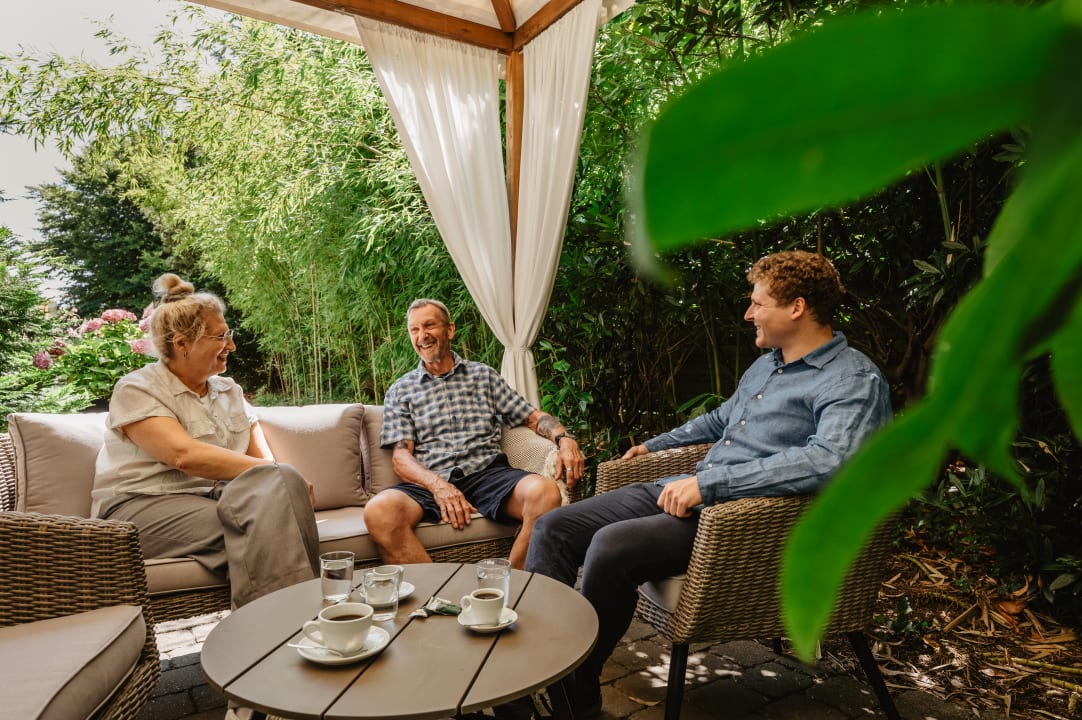 Gartenanlage Aparthotel Christine