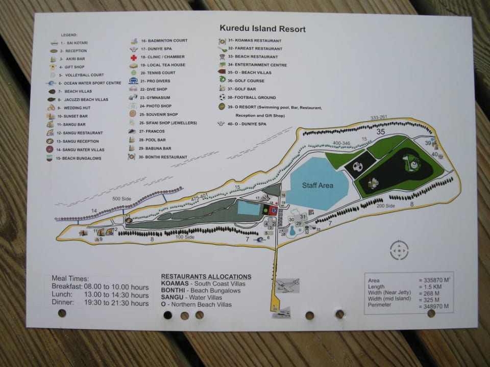 Kuredu island resort 4 карта отеля