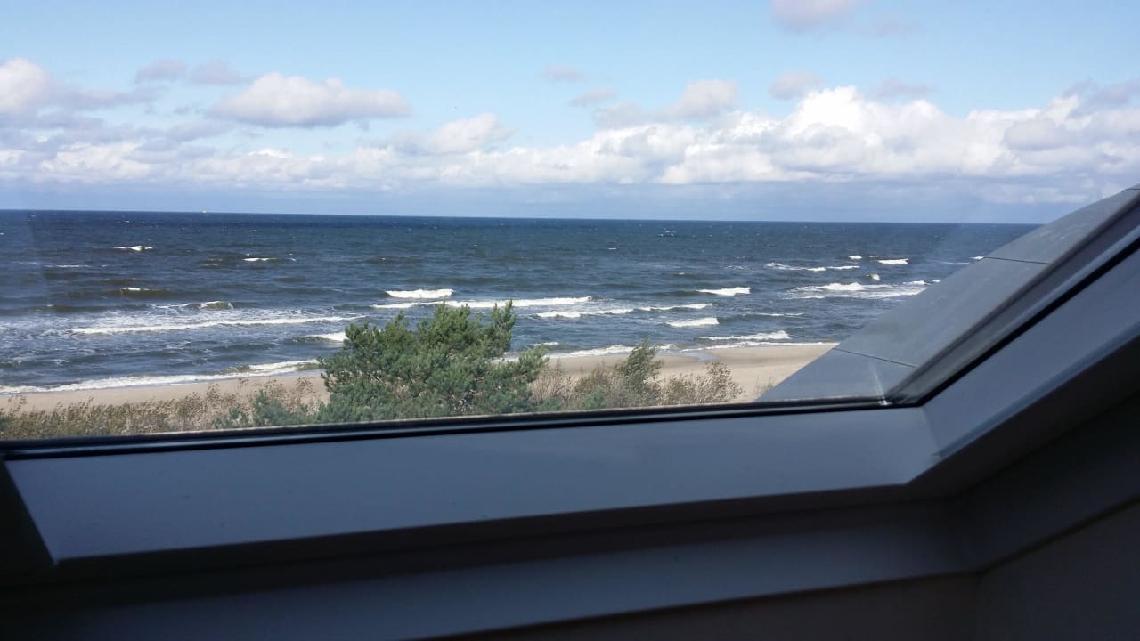 Blick vom Fenster auf die See Villa del Mar
