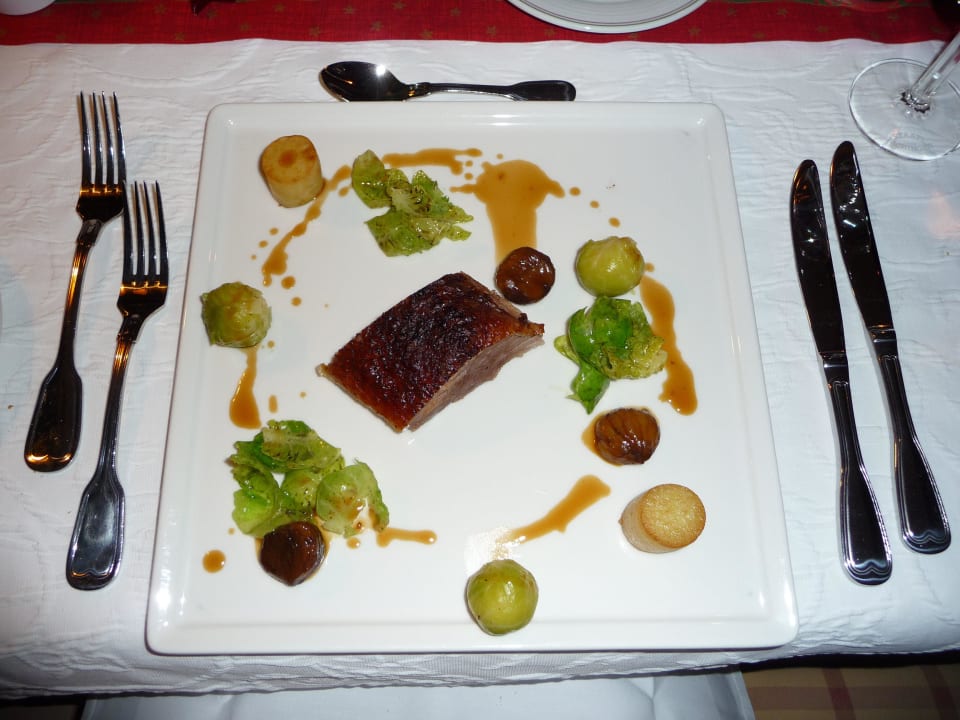 Menü: Gänsebraten, traumhaft lecker Niemeyers Romantik Posthotel