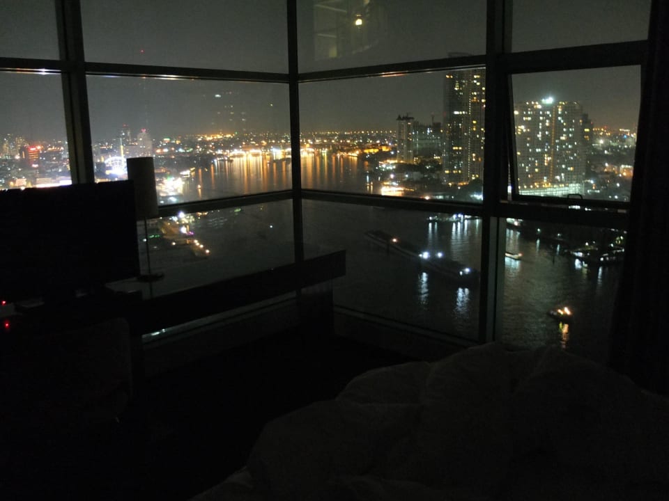 Blick vom Schlafzimmer Chatrium Hotel Riverside Bangkok