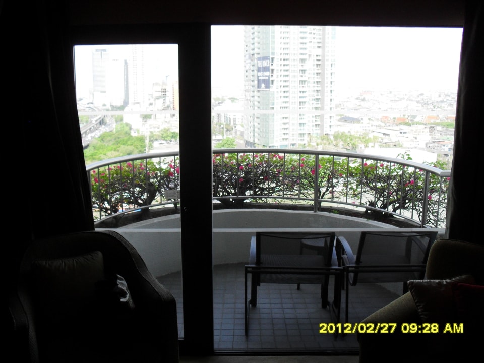Blick auf den Balkon Shangri-La Hotel, Bangkok