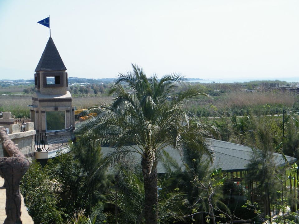 Blick von der Wasserrutsche Belek Beach Resort Hotel
