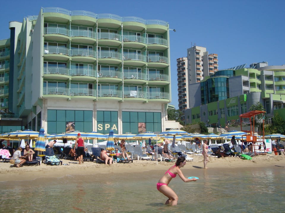 Bilyana beach od moře Hotel Bilyana Beach