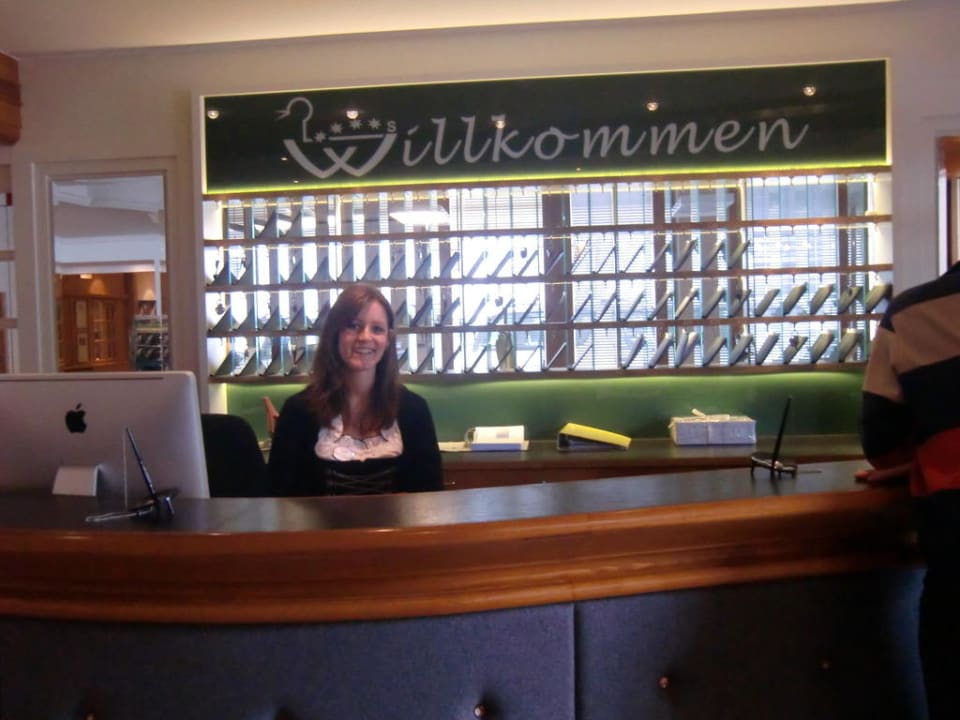 Rezeption Hotel der Wiesenhof