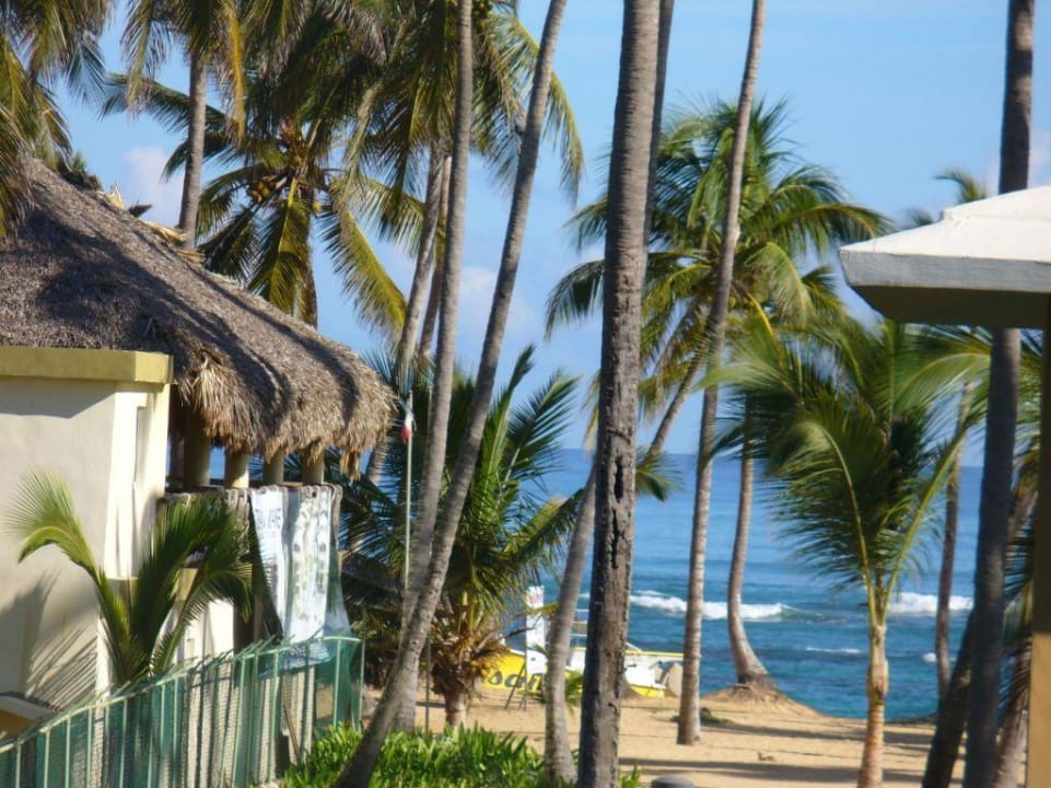 Seitlicher Meerblick vom Sirenis Bungalow Grand Sirenis Punta Cana Resort & Aquagames