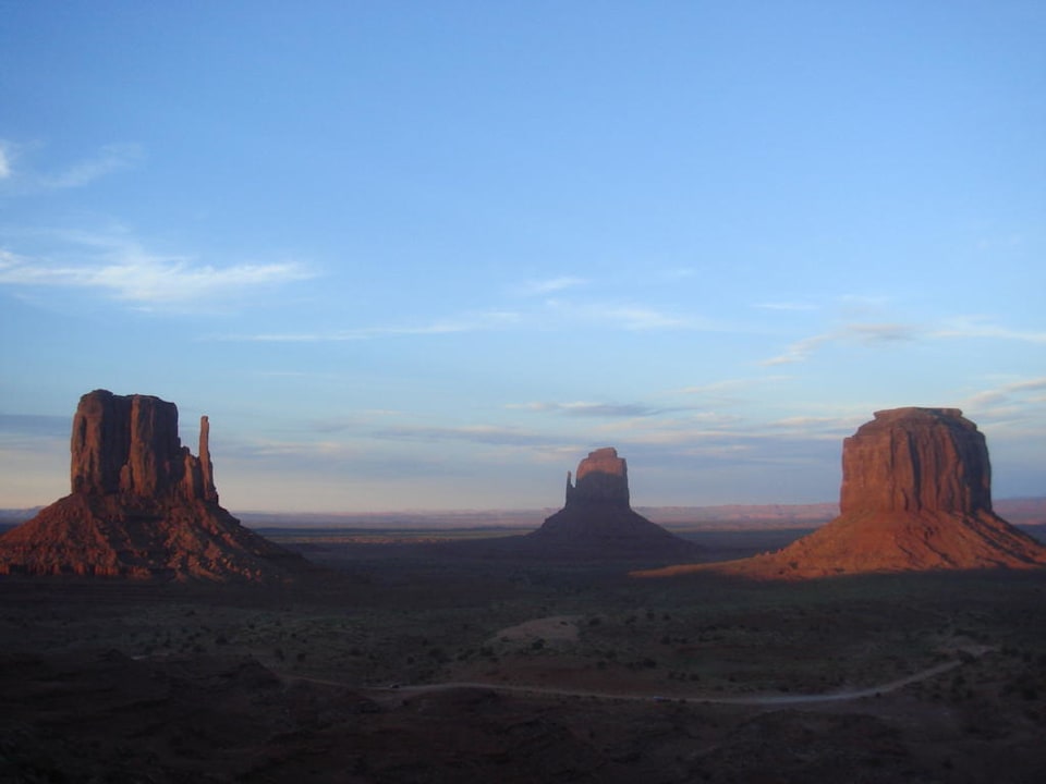 Ausblick vom Balkon Sonnenuntergang The View Hotel
