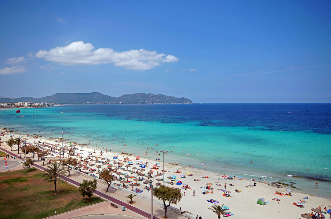 Aussicht vom Balkon Hipotels Hipocampo Playa