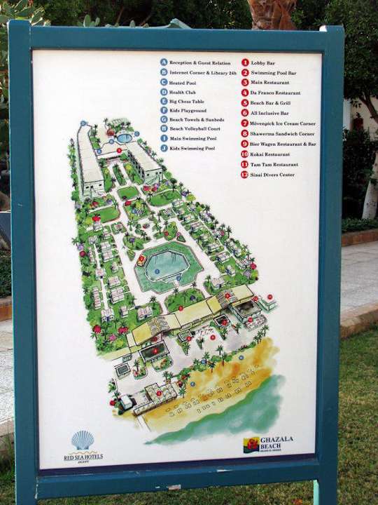 Lageplan Ghazala Beach