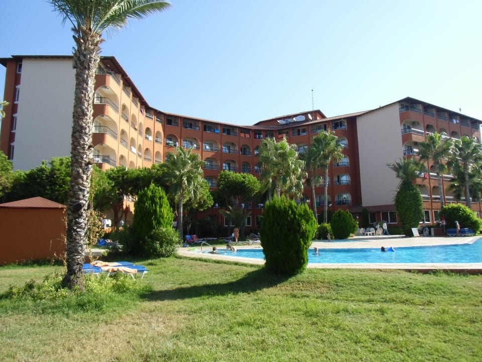 Vom Ruhepool aus gesehen Club Turtas Beach Hotel